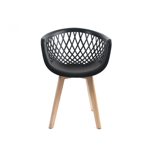 Conjunto 2 Cadeiras Web Wood Preto