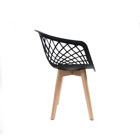 Conjunto 2 Cadeiras Web Wood Preto