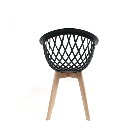 Conjunto 4 Cadeiras Web Wood Preto