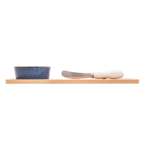 Petisqueira de Ceramica com Bandeja e Espátula 30cm - Lyor