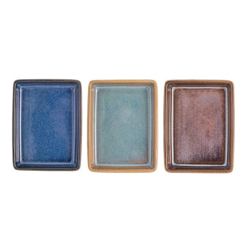 3 Petisqueiras de Ceramica 25cm x 10cm x 2cm - Lyor