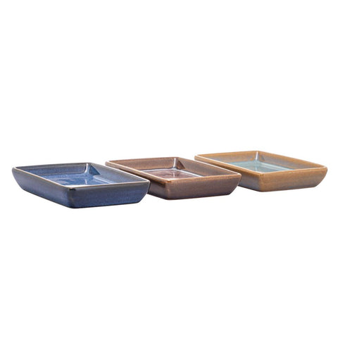 3 Petisqueiras de Ceramica 25cm x 10cm x 2cm - Lyor