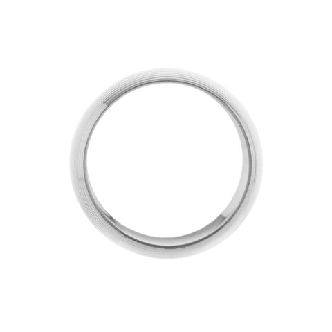 4 Anéis para Guardanapo Circle de Aço Niquelado Prata - Lyor