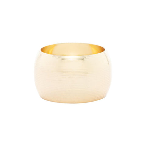 4 Anéis para Guardanapo Circle de Aço Dourado - Lyor
