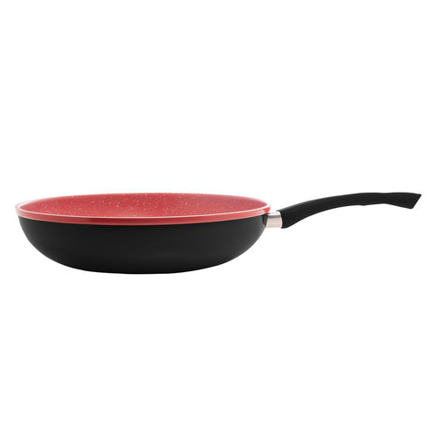 Frigideira Wok Indução Alumínio e Revestimento Vermelha 28cm