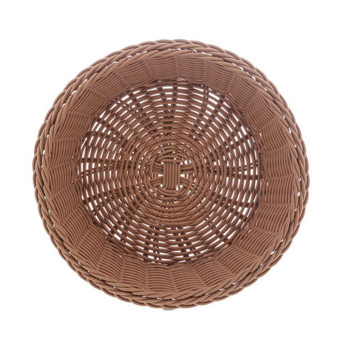 Cesta Redonda de Rattan Plástico 21cm