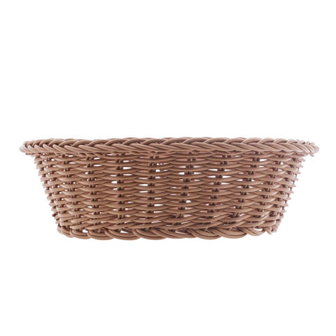 Cesta Redonda de Rattan Plástico 21cm