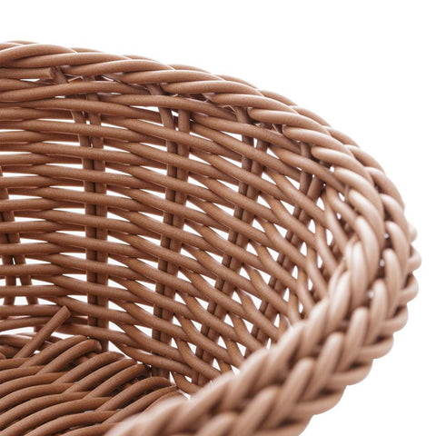Cesta Oval de Rattan Plástico 24cm