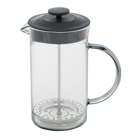 Cafeteira Prensa Francesa de vidro com Tampa Preta 600ml