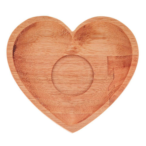 Jogo de 6 Xícaras Woodart Coração de Chá Liptus Natural 190ml