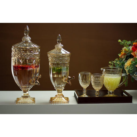 Conjunto 6 Taças de Água de Vidro Greek Âmbar 345ml - Wolff