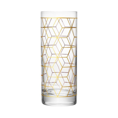 Conjunto 2 Copos Altos de Vidro Cube 320ml - Wolff