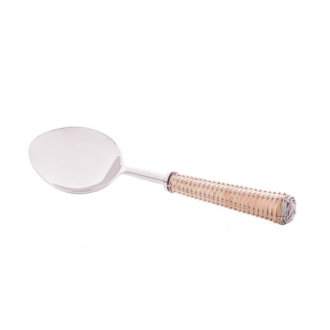 Colher para Servir Wolff Rattan Prata de Aço Inox
