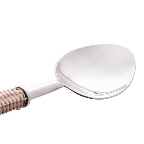 Colher para Servir Wolff Rattan Prata de Aço Inox