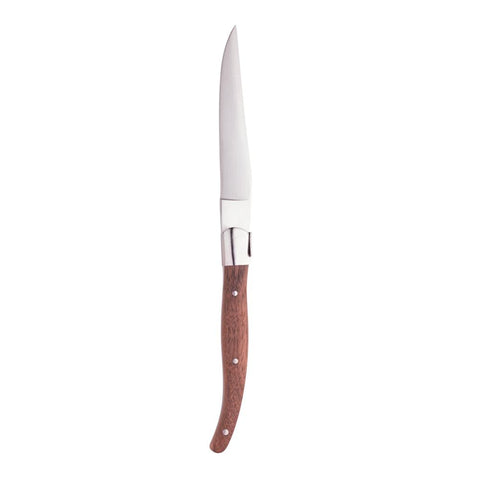 Conjunto 4 Facas com Cabo de Madeira e Inox Laguiole - Wolff