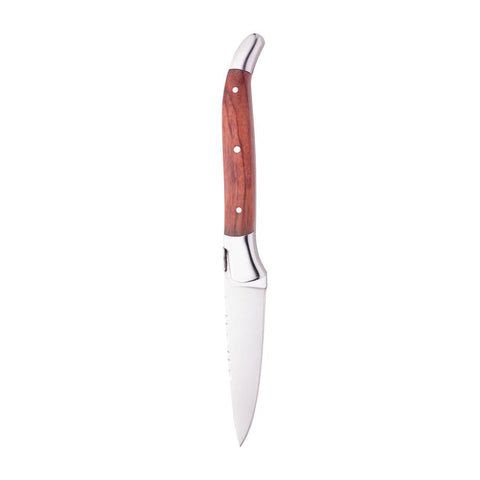 Faca com Cabo de Madeira e Aço Inox Laguiole 20,5cm - Wolff
