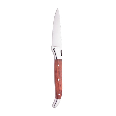 Faca com Cabo de Madeira e Aço Inox Laguiole 20,5cm - Wolff