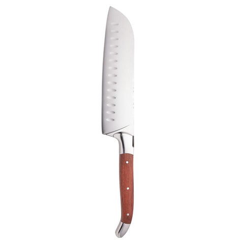 Faca Santoku Cabo de Madeira e Inox Laguiole 31,5cm - Wolff
