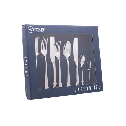 Faqueiro 48 Peças de Aço Inox Oxford - Wolff