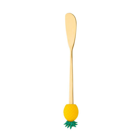 Jogo de 4 Espátulas Wolff Fruit de Aço Inox Dourado