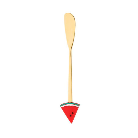Jogo de 4 Espátulas Wolff Fruit de Aço Inox Dourado