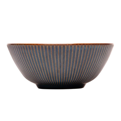 Bowl de Cerâmica Linear Azul 16cm x 7cm - Lyor