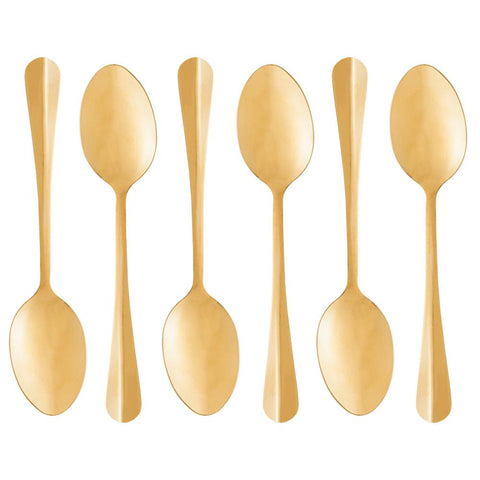 Faqueiro 24 Peças de Aço Inox Positano Dourado