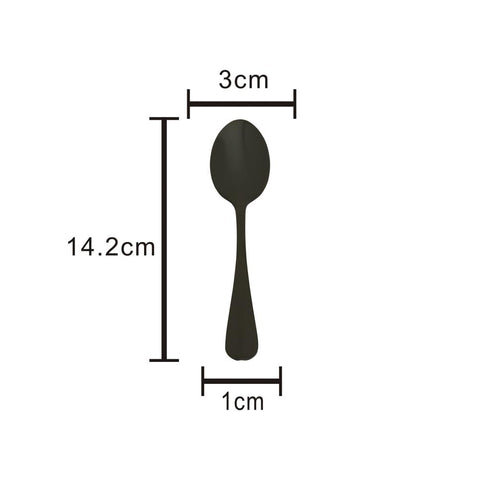 Faqueiro 24 Peças de Aço Inox Positano Preto