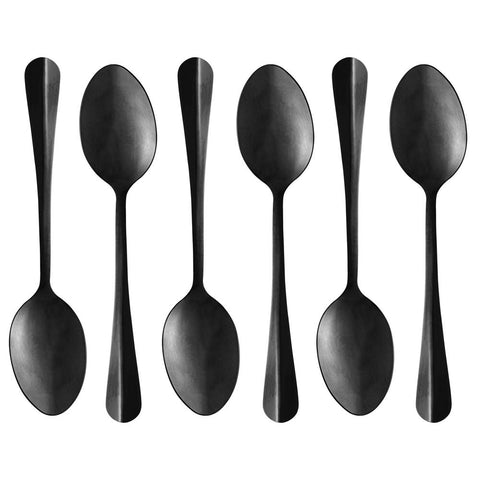 Faqueiro 24 Peças de Aço Inox Positano Preto