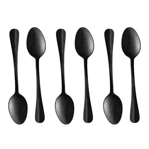 Faqueiro 24 Peças de Aço Inox Positano Preto