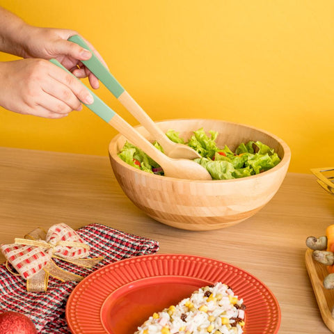 Jogo De 2 Utensilios Para Salada 31Cm - Oikos
