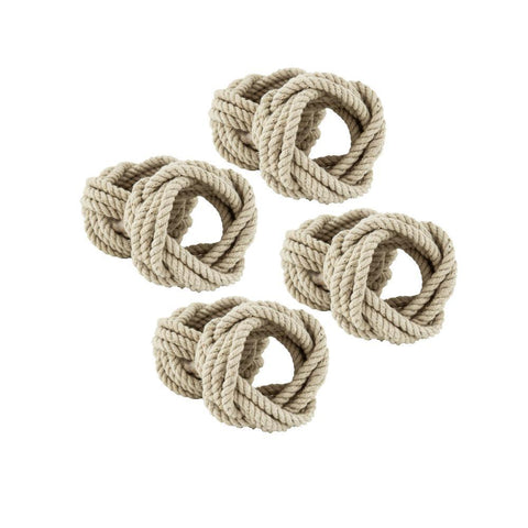 Jogo de 4 Anéis para Guardanapos Wolff de Fibra Natural 6cm