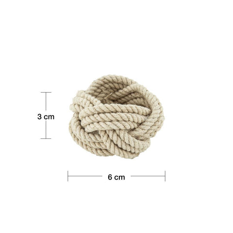 Jogo de 4 Anéis para Guardanapos Wolff de Fibra Natural 6cm