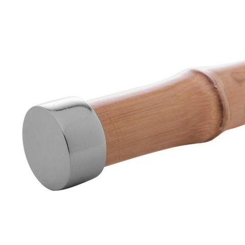 Jogo de 4 Descansos para Talheres Wolff de Bambu Prateado 8cm