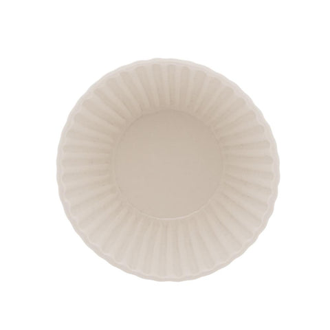 Conjunto 4 Molheiras Suporte de Bambu e Colher Branco Wolff