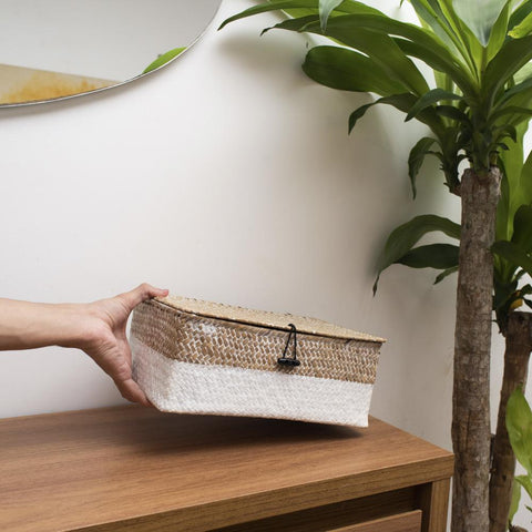 Caixa Organizadora De Seagrass 30Cm - Oikos
