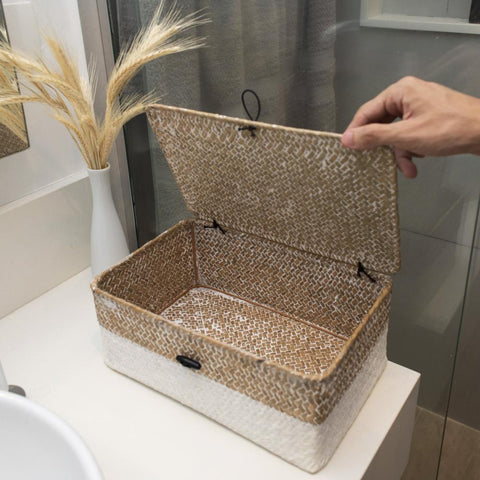 Caixa Organizadora De Seagrass 30Cm - Oikos