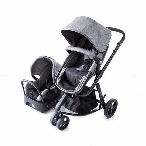 Travel System Mobi Safety1 st Grey Denim Black