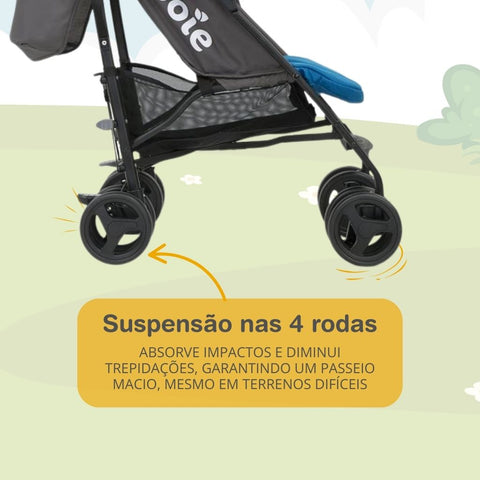 Carrinho de Bebê Passeio Guarda Chuva Nitro Azul Sea - Joie