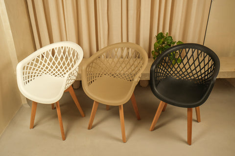 Conjunto Com 2 Cadeiras Web Wood Branca