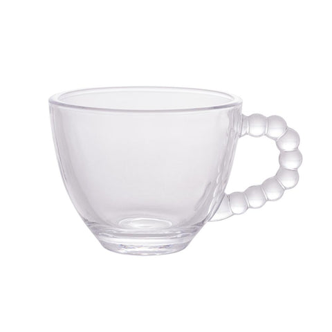 Jogo de 4 Xícaras para Café Wolff Pearl de Cristal 80ml