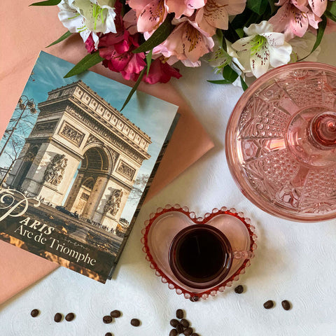 Jogo de 4 Xícaras para Café Wolff Pearl de Cristal Rosa 85ml