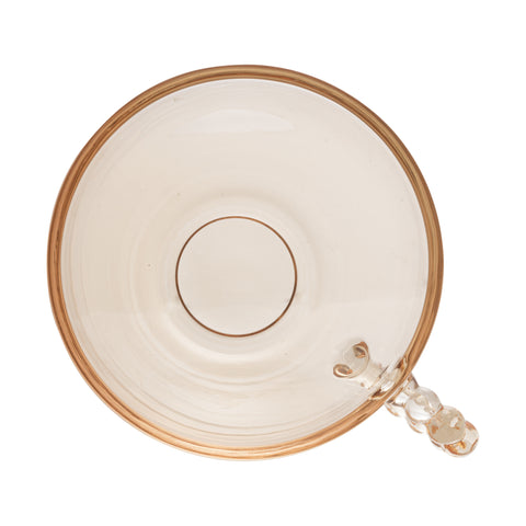 Xícara de Chá Pearl de Cristal Âmbar 180ml - Wolff
