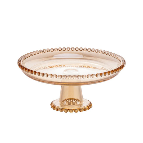 Prato Pearl de Cristal Âmbar 20cm x 9cm - Wolff