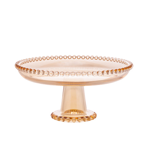 Prato Pearl de Cristal Âmbar 20cm x 9cm - Wolff