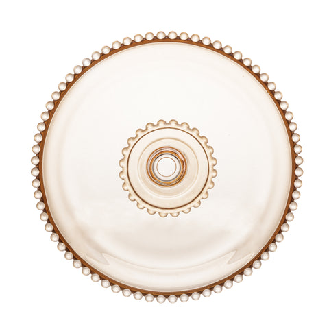 Prato Pearl de Cristal Âmbar 20cm x 9cm - Wolff