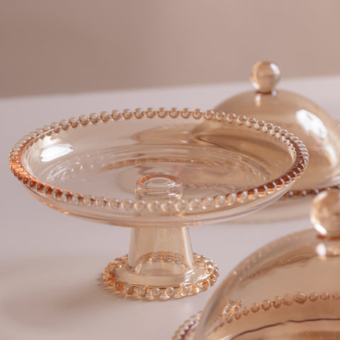 Prato Pearl de Cristal Âmbar 20cm x 9cm - Wolff