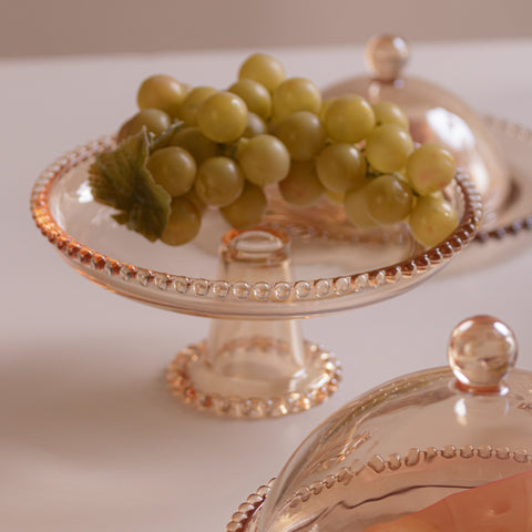 Prato Pearl de Cristal Âmbar 20cm x 9cm - Wolff