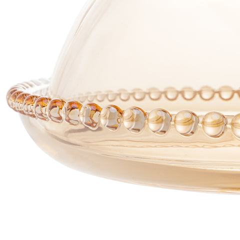 Prato Pearl de Cristal Âmbar 20cm x 18cm - Wolff