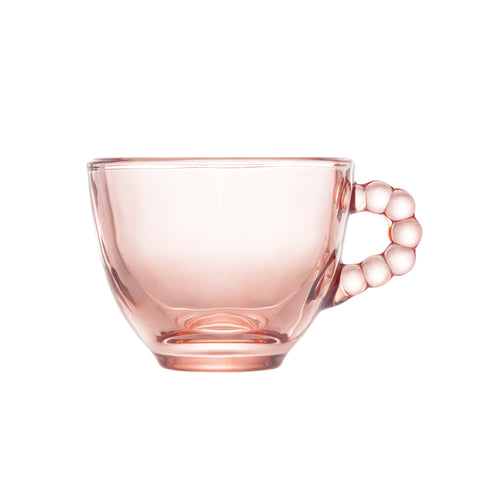 Jogo de 4 Xícaras para Café Wolff Pearl de Cristal Rosa 80ml